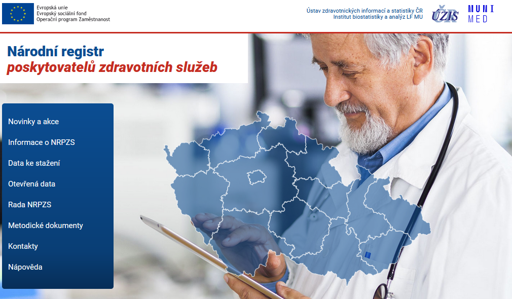 Fotografie zařízení Národní registr poskytovatelů zdravotních služeb